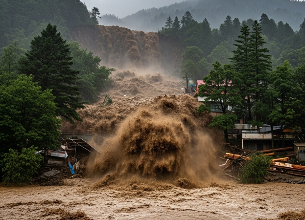 大雨　土砂災害